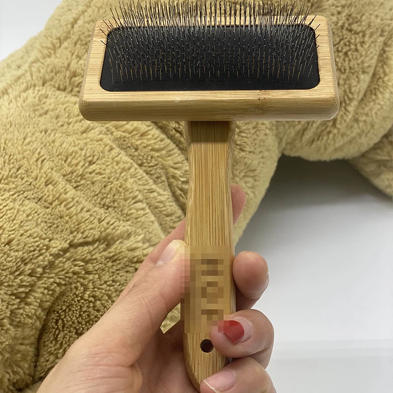 Wholesale Custom Removable Pet Grooming Kit Dog Brush Bamboo Comb