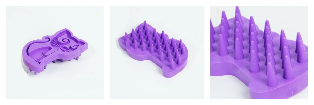 Pet Cleaning Supplies Soft Silicone Dog Bath Shampoo Cat Massage Brush Rubber Bristle Shower Grooming